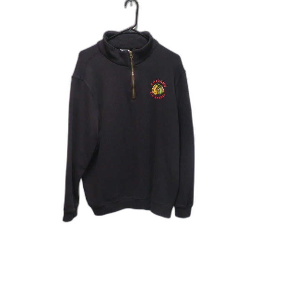 NHL Chicago Blackhawks 1/4 Zip Pullover Sweater Size 2XL